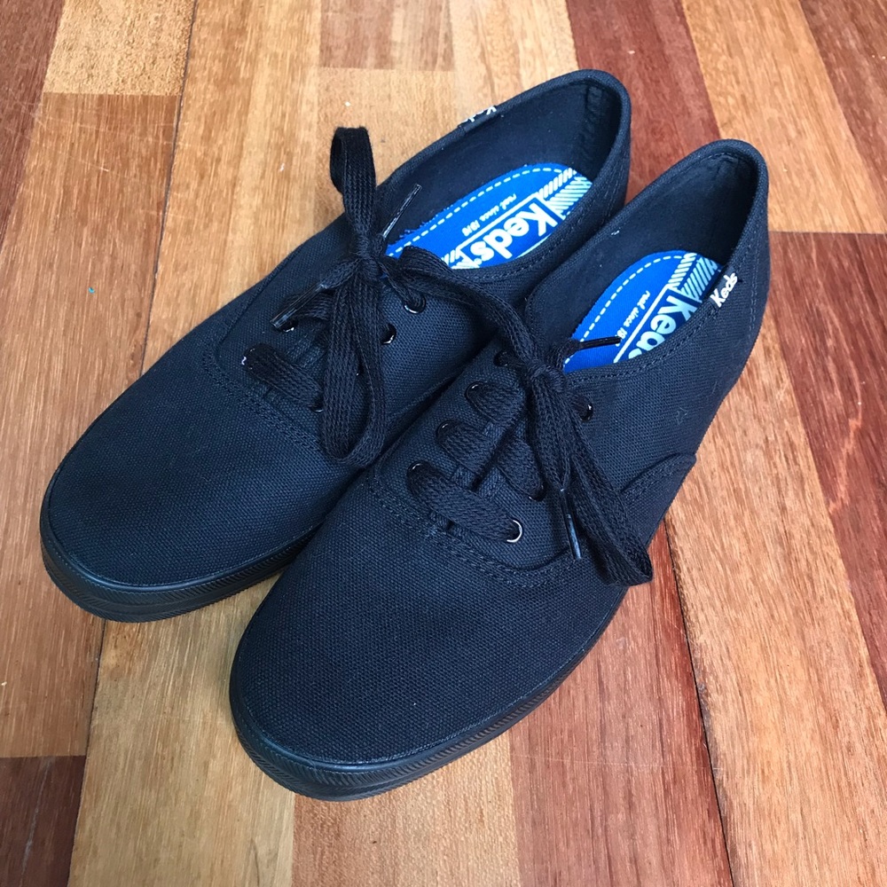 Classic all black Keds! Size 8. Brand new!